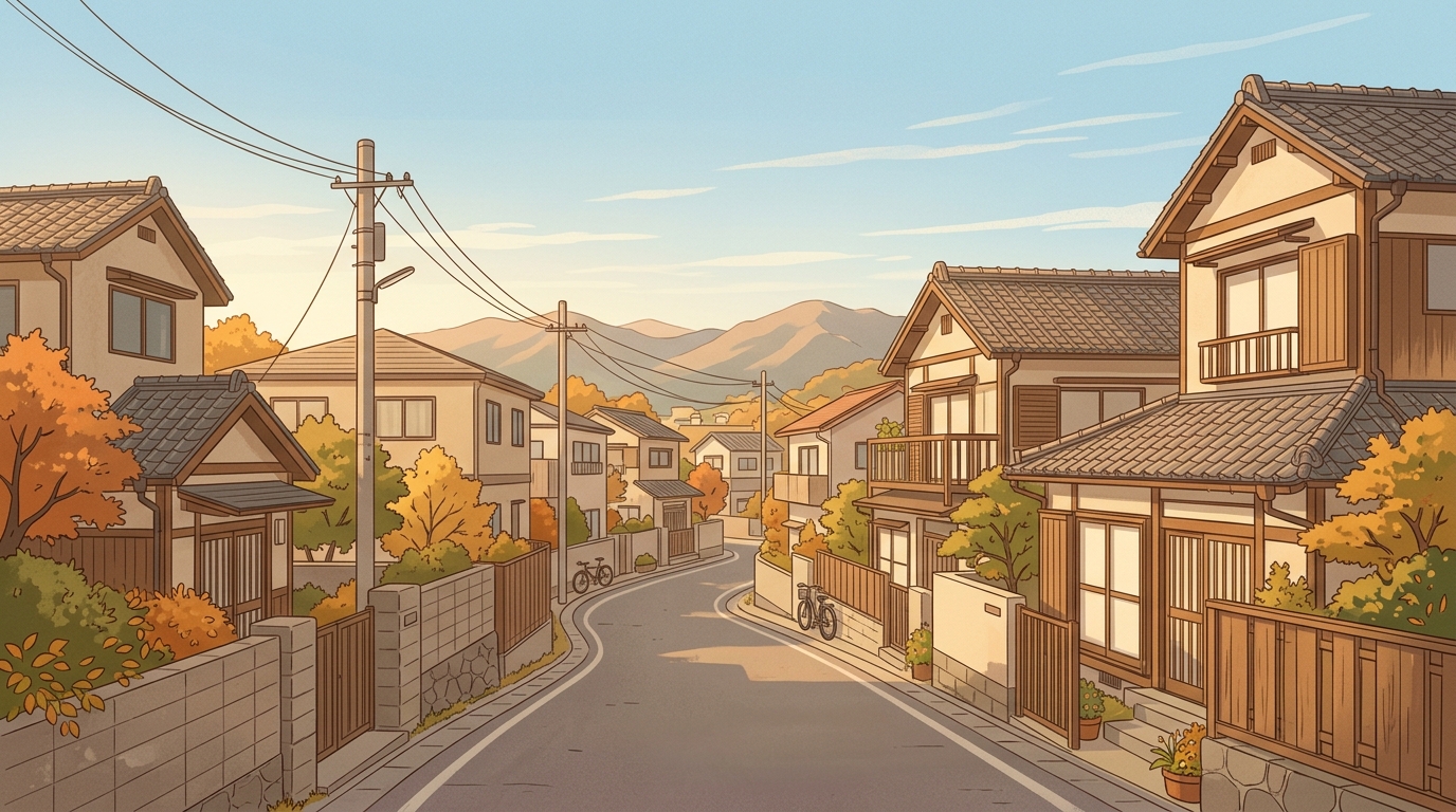 足利市の住宅地のイメージ