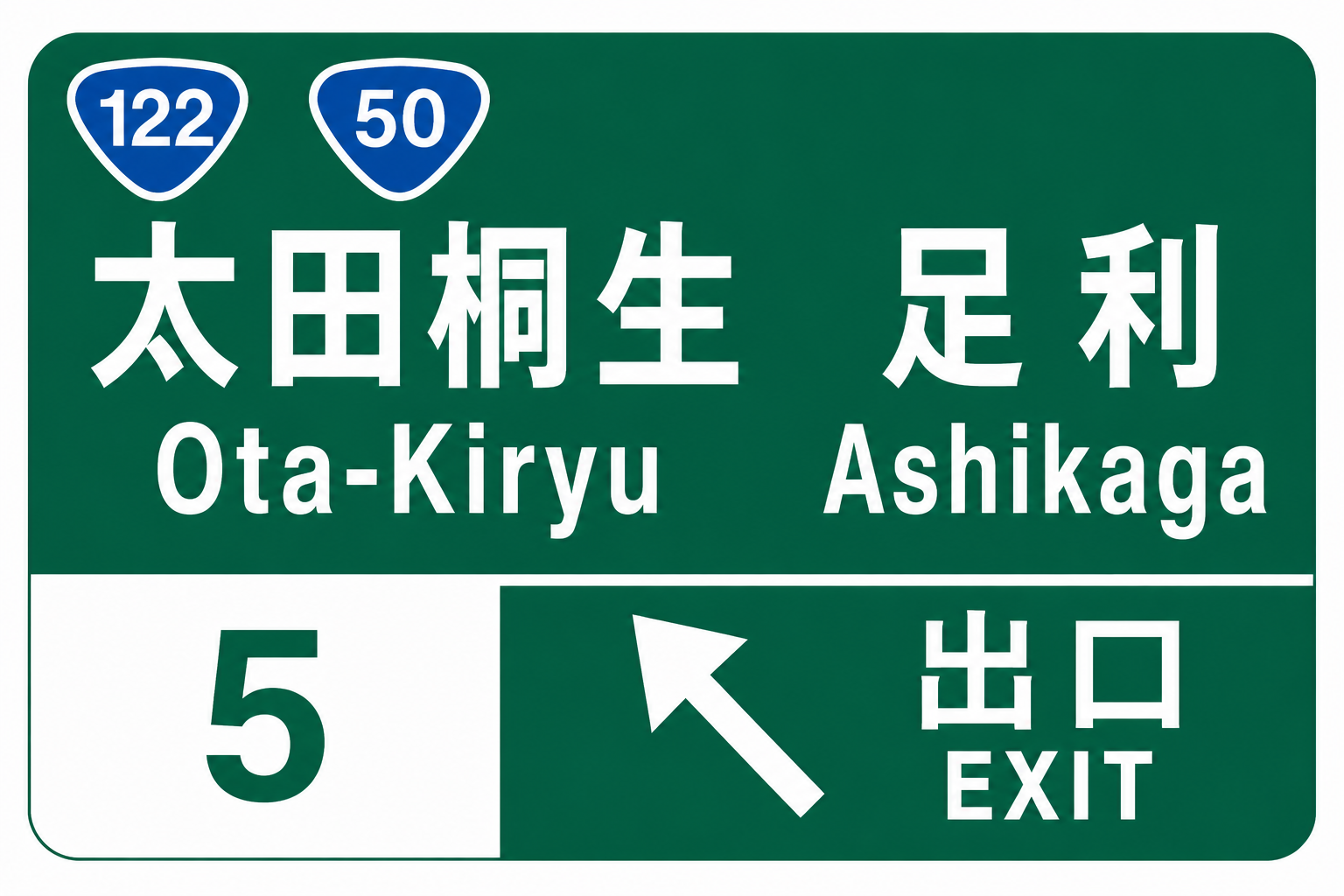 太田桐生IC看板